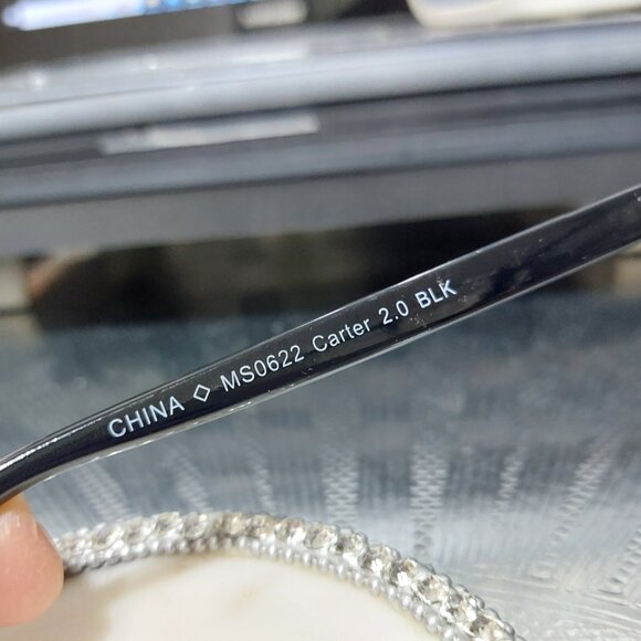 Unisex Simple Reader's Reading Glasses 1.25 MS0622 Carter 2.0 BLACK - Picture 5 of 8